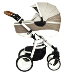 QUARA 3w1 Coto Baby wózek wielofunkcyjny z fotelikiem 0m+ / coffee eco