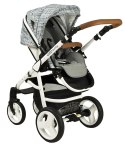 QUARA 3w1 Coto Baby wózek wielofunkcyjny z fotelikiem 0m+ / print eco
