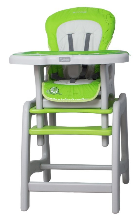 STARS Coto Baby 2w1 stolik / krzesełko do karmienia - green