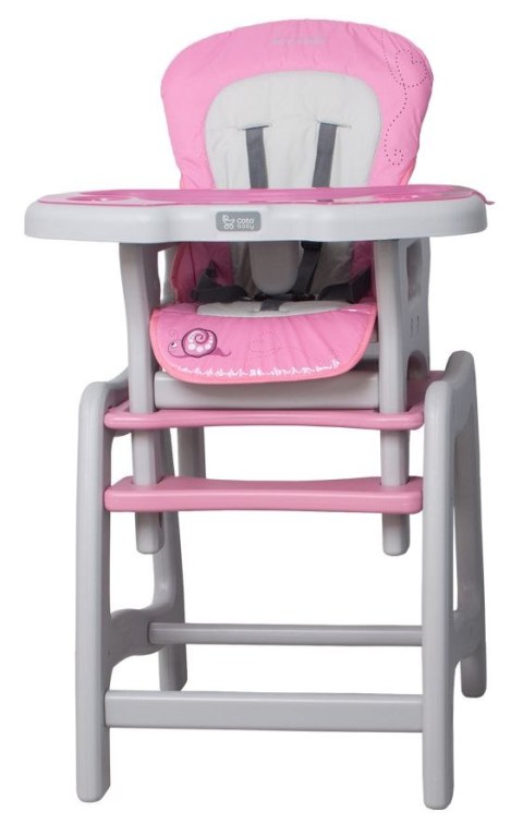STARS Coto Baby 2w1 stolik / krzesełko do karmienia - pink