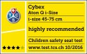 ATON Q i-Size Cybex 0-13kg fotelik samochodowy 5* ADAC