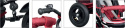 TOBI VELAR 4w1 Kidz Motion rowerek trójkołowy 1-5 lat do 50kg , obrotowe siedzisko, składany - czerwony