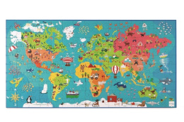 Puzzle Mapa Świata - Nowość  , Scratch