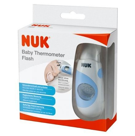 Termometr NUK Flash - bezdotykowe, higieniczne mierzenie temperatury na czole za pomocą czujnika na podczerwień 256380 / 256.380