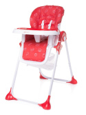 DECCO 4Baby krzesełko do karmienia - czerwony