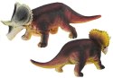 Dinozaur Duży Gumowy Triceratops z Dźwiękiem 36cm