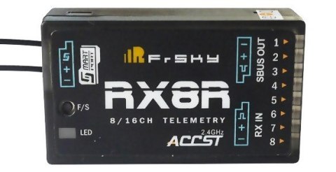 Odbiornik FrSky RX8R 8/16CH 2.4GHz - telemetria