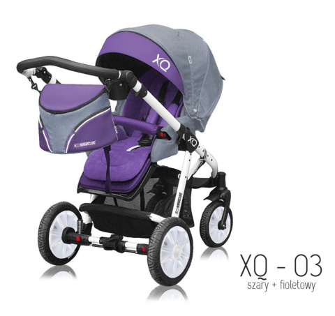 Sport XQ BabyActive Wózek spacerowy idealny na drogi i bezdroża! XQ-03 - biały stelaż