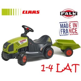 Falk Traktor Claas Axos Jeździk z przyczepą