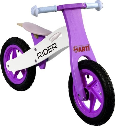 Rowerek biegowy ARTI Rider Plus pompowane koła Dark Purple