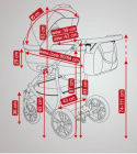 LUPUS Camarelo 3w1 wózek wielofunkcyjny z fotelikiem KITE 0-13kg Polski Produkt - Lu-3