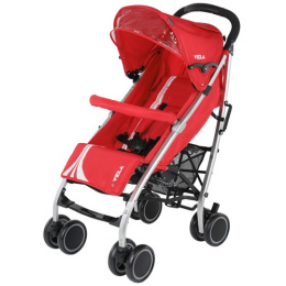 VELA Quatro wózek spacerowy na aluminiowej ramie czerwony 01