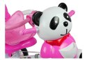 LeanToys Rower Trójkołowy Panda Różowy