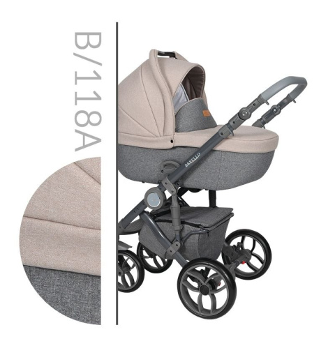 BEBELLO 3w1 Baby Merc wózek dziecięcy z fotelikiem 0-13kg B/118A