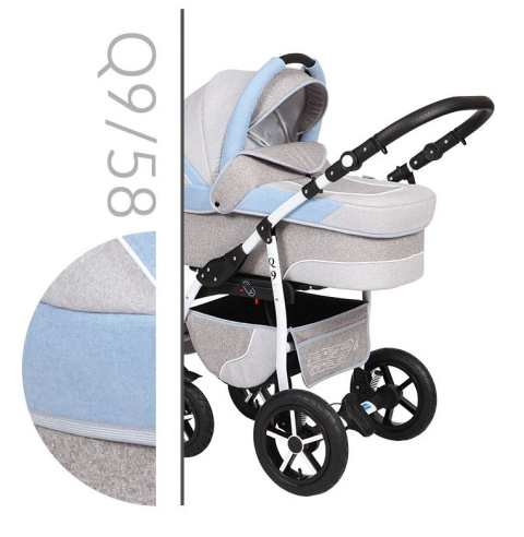 Q9 3w1 Baby Merc wózek dziecięcy z fotelikiem 0m+ kolor 58
