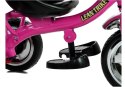 LeanToys Rower Trójkołowy PRO300 Różowy Koła EVA