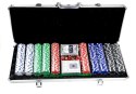 LeanToys Zestaw Poker Set 500PCS Karty Black Jack 2783