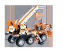 Ciężarówka dźwig - do zbudowania z klocków - PULL BACK (C52013W)