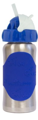 Butelka ze słomką Pacificbaby GroGrow 380 ml - Silver Blue