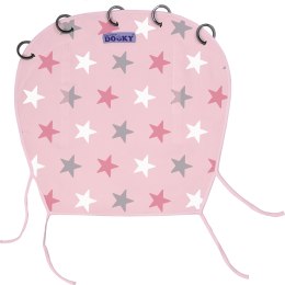 Osłonka do wózka i fotelika Dooky Design - Baby Pink/Pink Stars