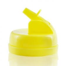 Plastikowy składany ustnik do butelki Pacific Baby - żółty