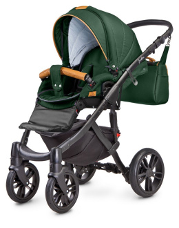 FRONTERA 3w1 Camini wózek dziecięcy z fotelikiem Musca 0m+ Polski Produkt - kolor Dark Green