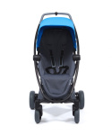 ZAPP FLEX PLUS 2w1 Quinny gondola LUX wózek głęboko-spacerowy Blue on Graphite + grey on graphite