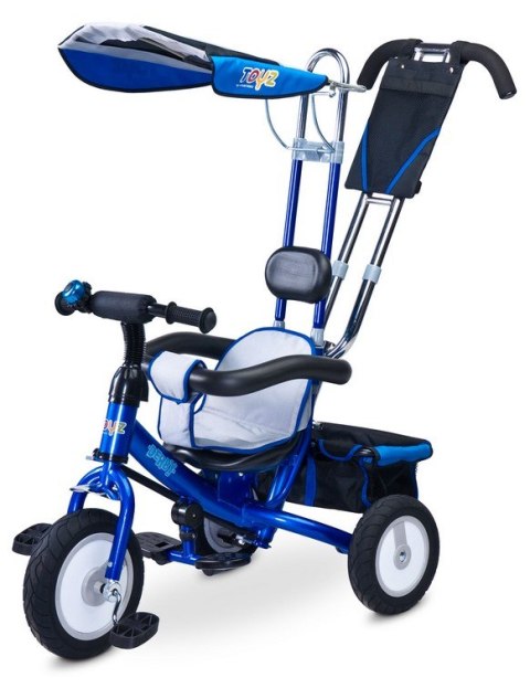 DERBY Caretero rowerek trójkołowy od 3 do 5 lat , max 25kg - blue