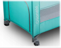 SUZIE łóżeczko turystyczne Lionelo kołyska, kojec, uchwyty do wstawania - turquoise grey