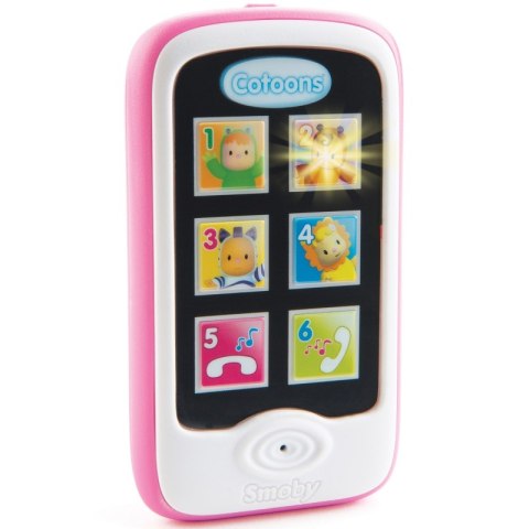 Smoby Cotoons Różowy Smartfon Telefon