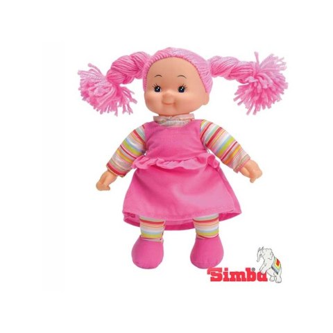 Simba Lalka Pyzatka Szmacianka - Ciemno różowa Sukienka