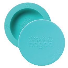 Oogaa Jewel Blue Bowl & Lid silikonowa miseczka z pokrywką
