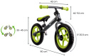 FIN PLUS Lionelo rowerek biegowy 18m+ 12 cali do 27kg - black/red
