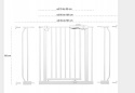 TRUUS Lionelo barierka ochronna od 75cm do 105cm - white