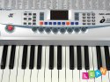 LeanToys Duży Keyboard Organy MK-2083 + Zasilacz Mikrofon