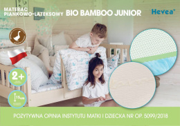 Materac z lateksem Hevea Bio Bamboo Junior 160x80