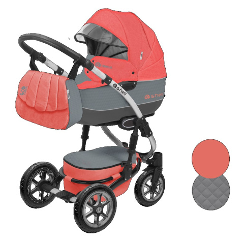 BabyActive SHELL-EKO 3w1 wózek głęboko-spacerowy + fotelik samochodowy