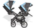 BabyActive TWINNI 3w1 wózek bliźniaczy głęboko-spacerowy + 2 x fotelik samochodowy