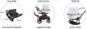 REGGIO Special Edition 3w1 Adamex wózek wielofunkcyjny z fotelikiem Kite 0-13 kg kolor Y-828
