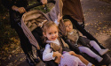 EASY TWIN 3.0 Baby Monsters wózek bliźniaczy - wersja spacerowa Heather Grey