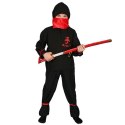 Strój Ninja Wojownik Ninjago Kostium Bluza Spodnie Miecz Pas Chusta dla dziecka 116 cm