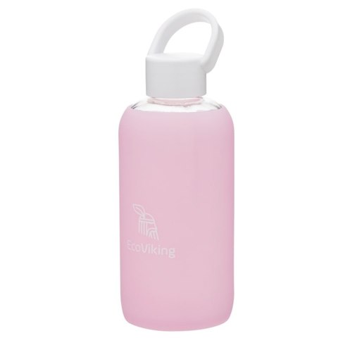 Eco Viking szklana butelka HYDRO dla Mam o pojemności 470 ml Pure Water Lavender