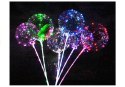 Świecący Balon LED Na Rurce Baterie Kolorowe Diody