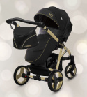 XQ GOLD BabyActive wózek spacerowy idealny na drogi i bezdroża - złoty stelaż