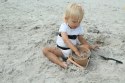 Składane wiaderko do wody i piasku Scrunch Bucket - Jasny brąz