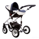 NEW MELODY Paradise Baby wózek z gondolą i fotelikiem CARLO 0-10kg - Polski Produkt - MEL-2