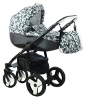 SCANDI 2w1 Dynamic Baby wózek wielofunkcyjny - navy blue line SL6
