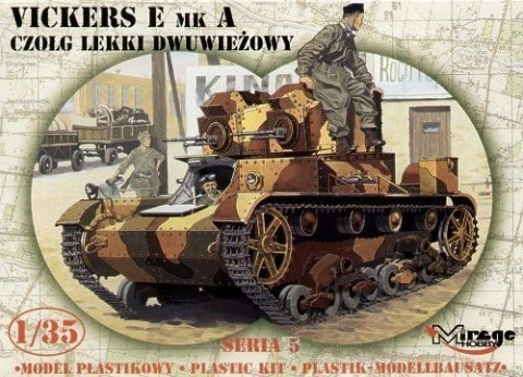 Vickers E Mk A Polski Czołg Dwuwieżowy - 1:35