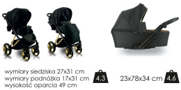 Ultra Style V 3w1 Bexa wózek wielofunkcyjny z fotelikiem KITE 0-13kg - USV5