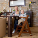 ALPHA+ Hauck krzesełko do karmienia drewniane - walnut